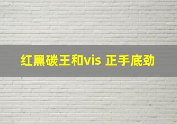 红黑碳王和vis 正手底劲